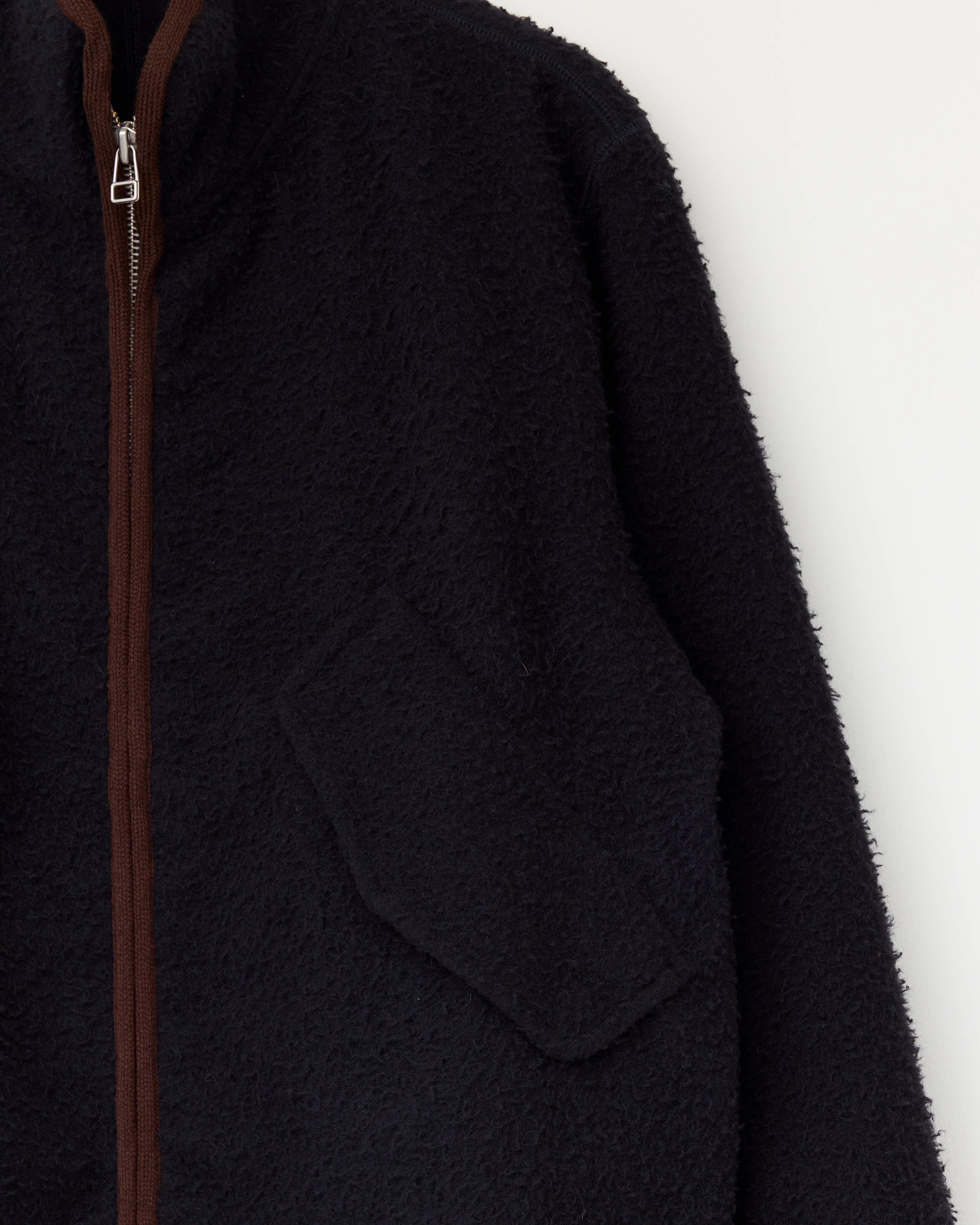 Fleece Jacket 1.0, Navy/Brown - Image 3