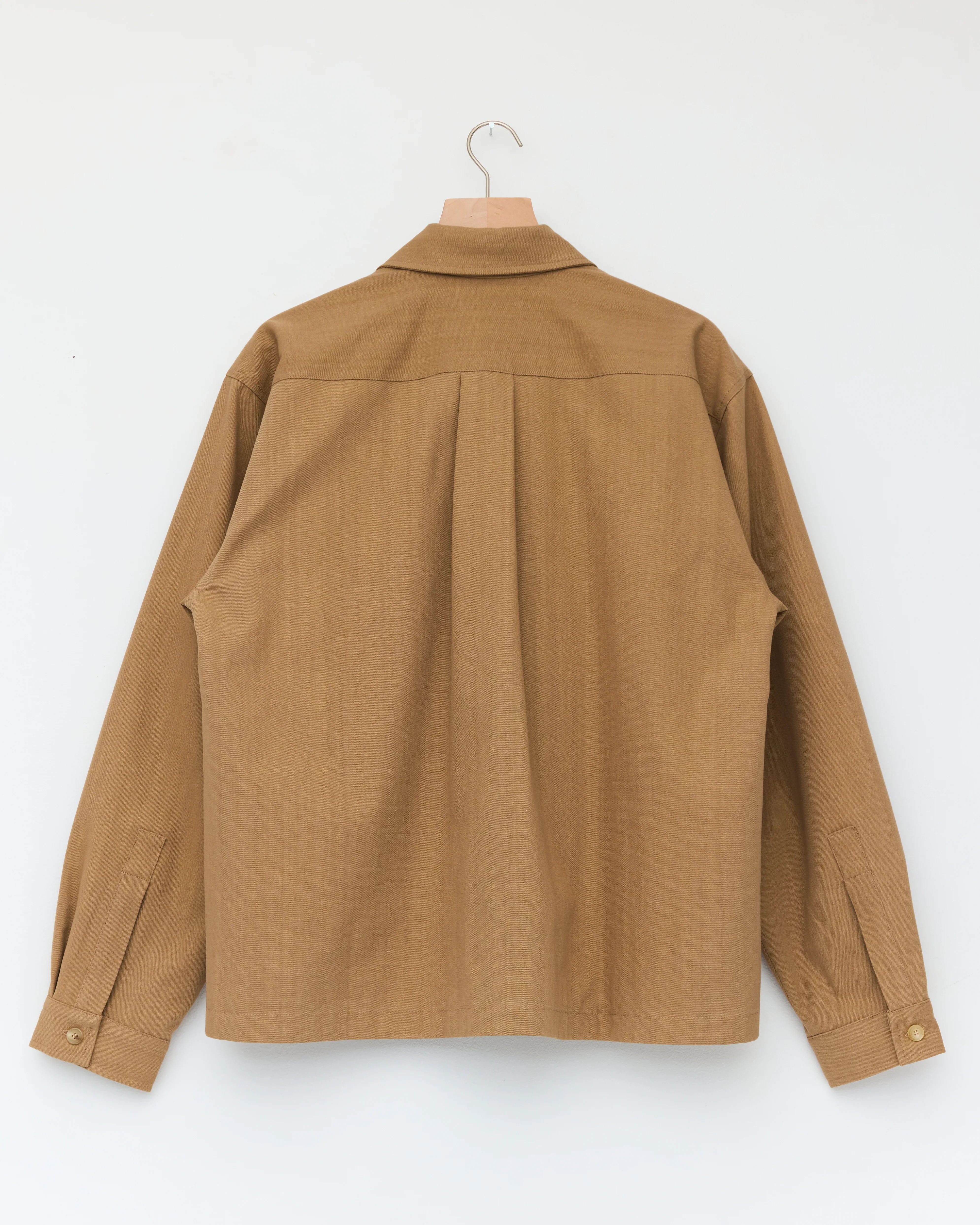 Box Zip Jacket, Dark Beige - Image 3
