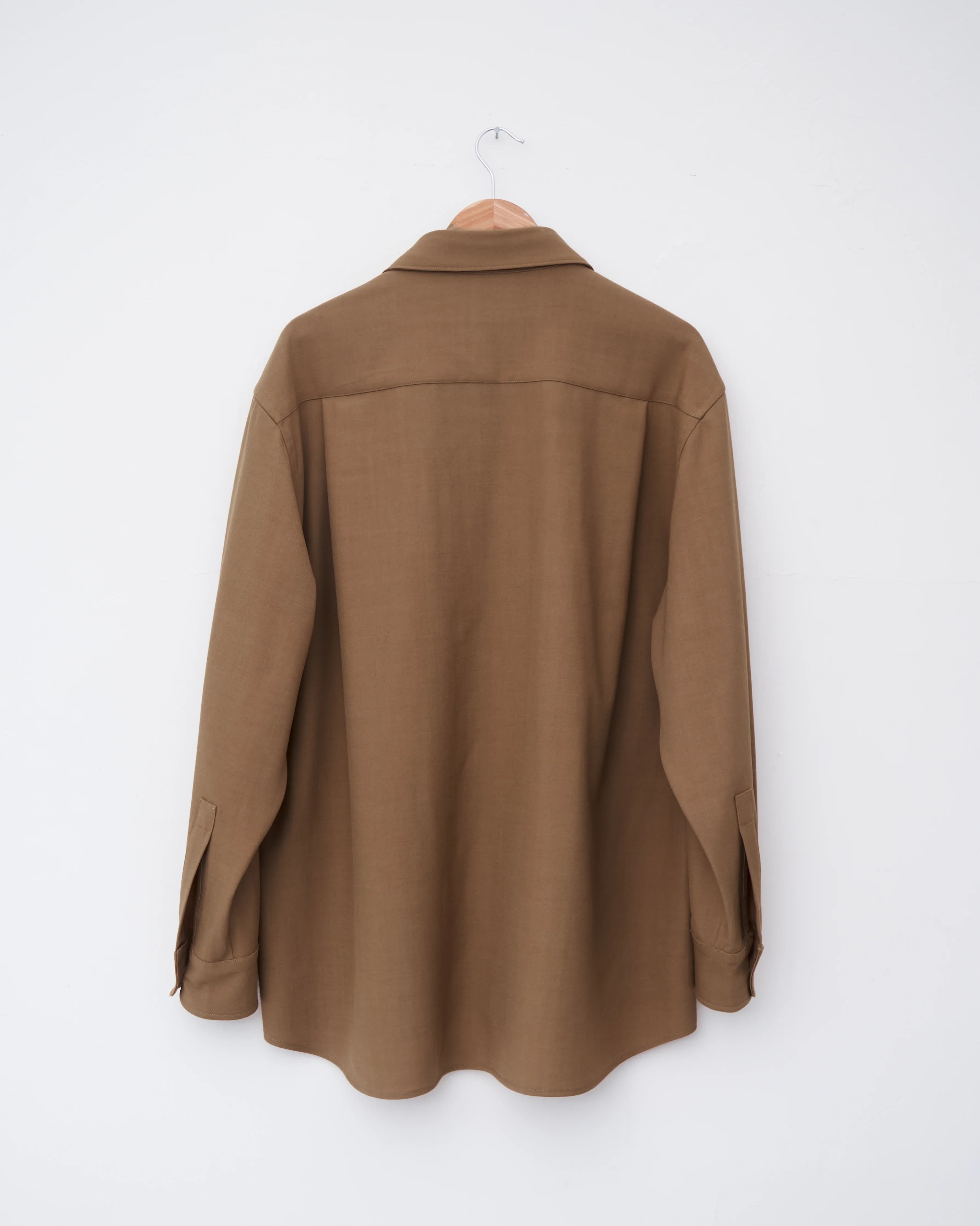 Rib Neck Shirt, Rust - Image 3
