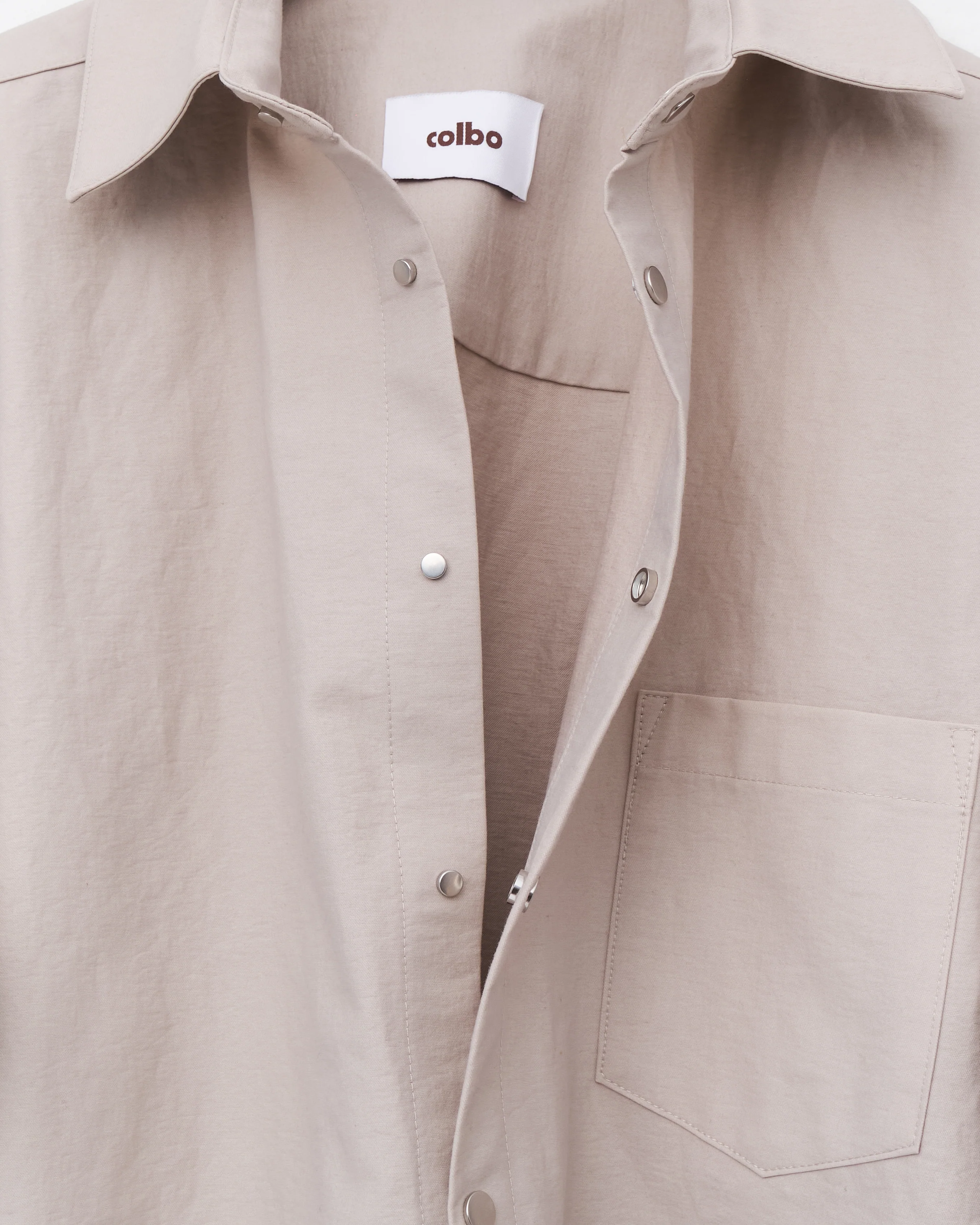 Snap Shirt, Light Mauve - Image 4