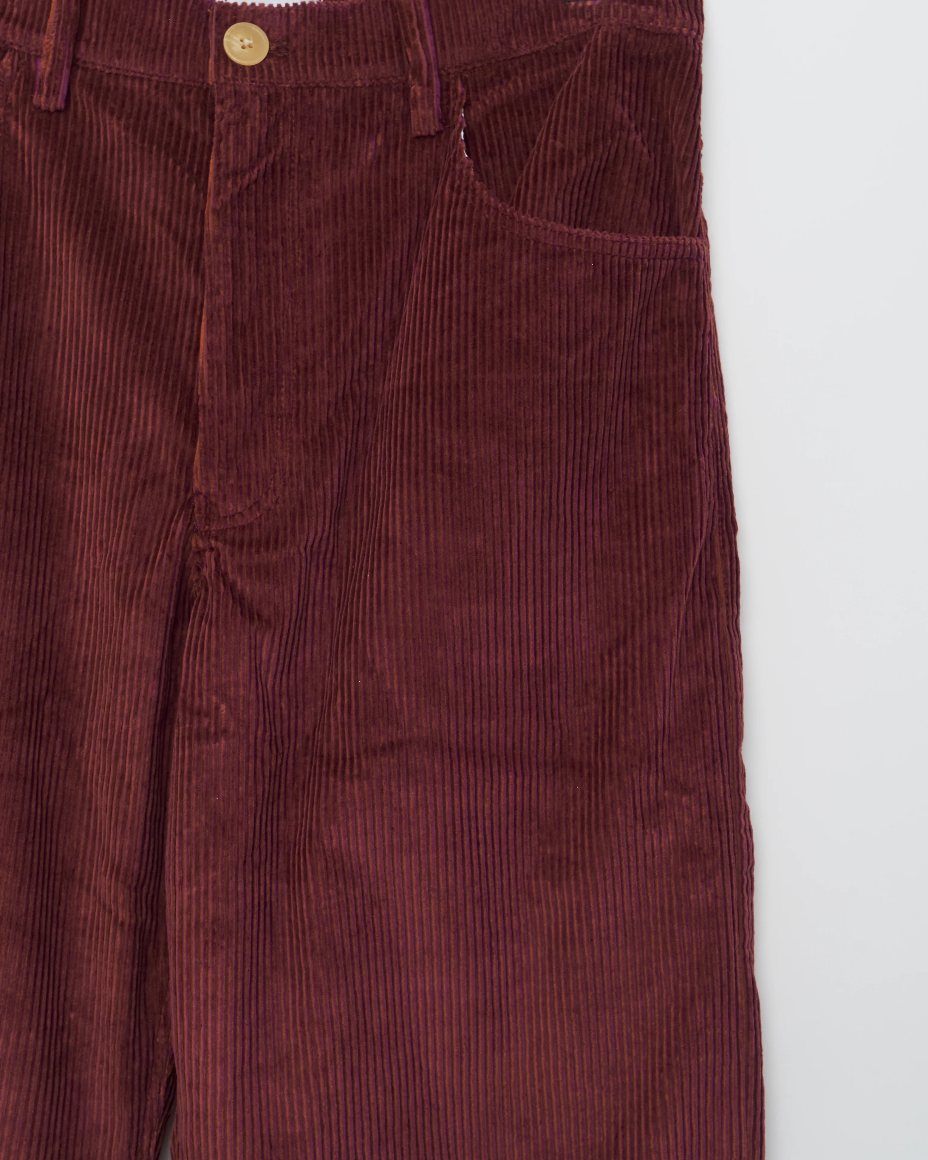 Jean Cut Trouser, Maroon - Image 3