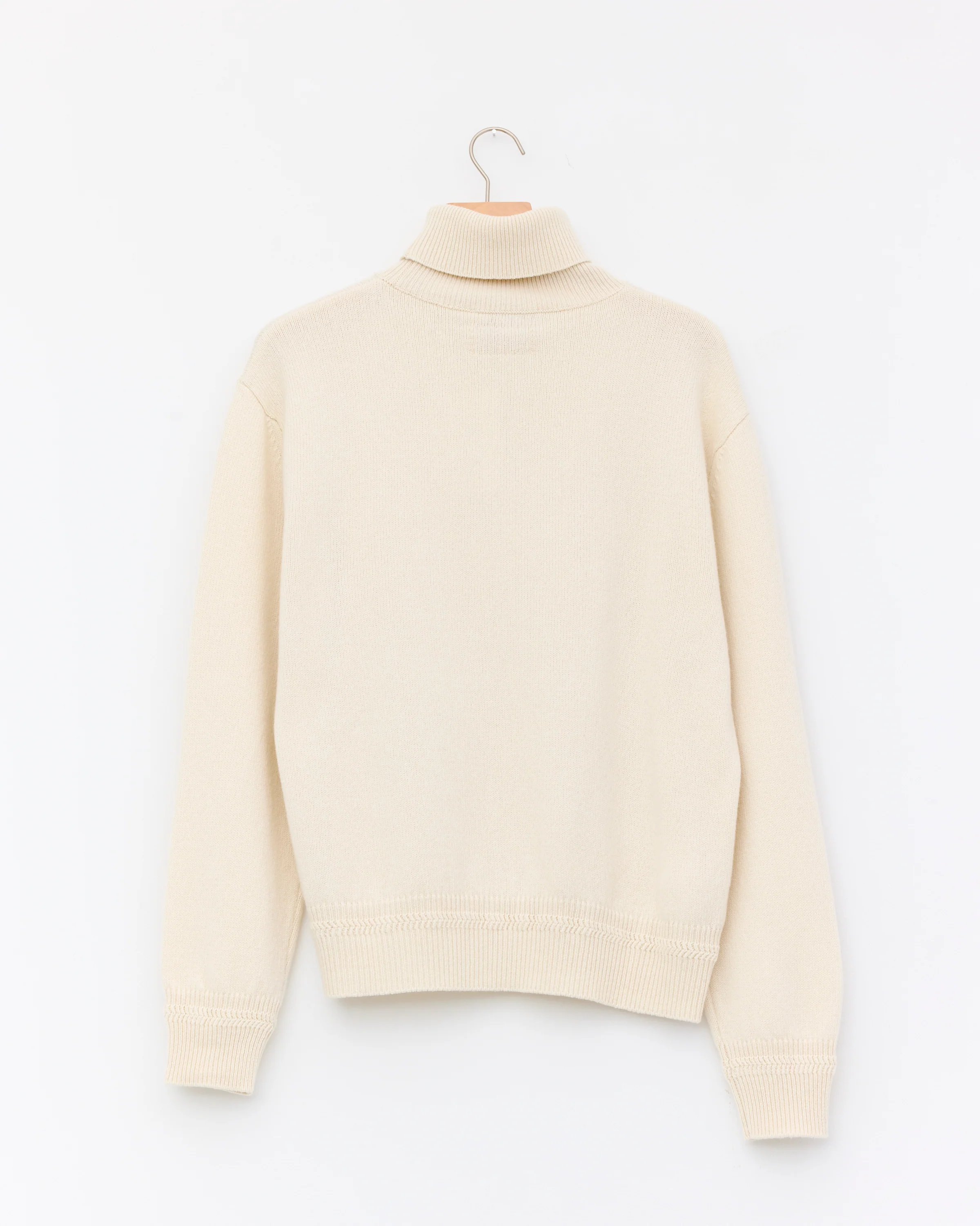 Recycled Cashmere Boxy Jumper, Natural - Image 3
