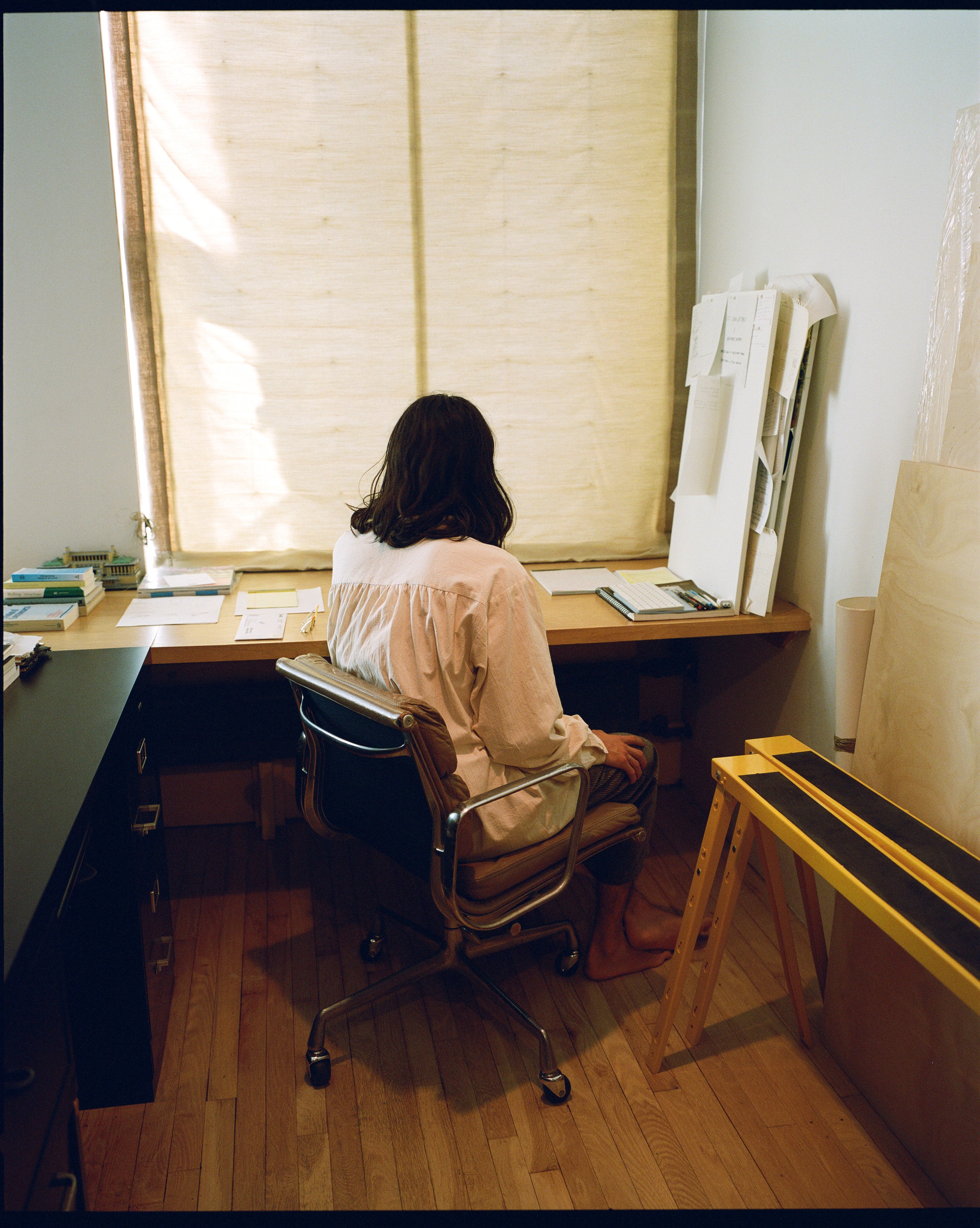 Ruffled Henley Shirt - Natural - Image 8