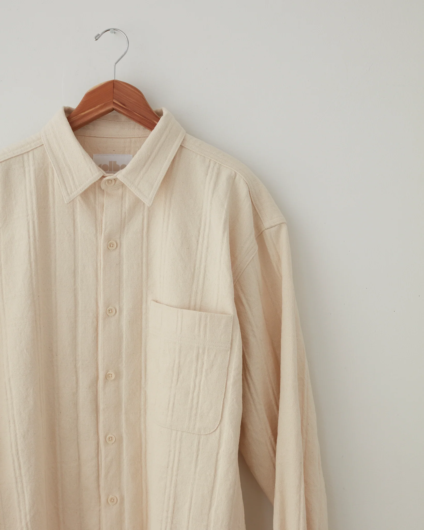 Tonal Plaid Yagi Over-Shirt - Natural - Image 7