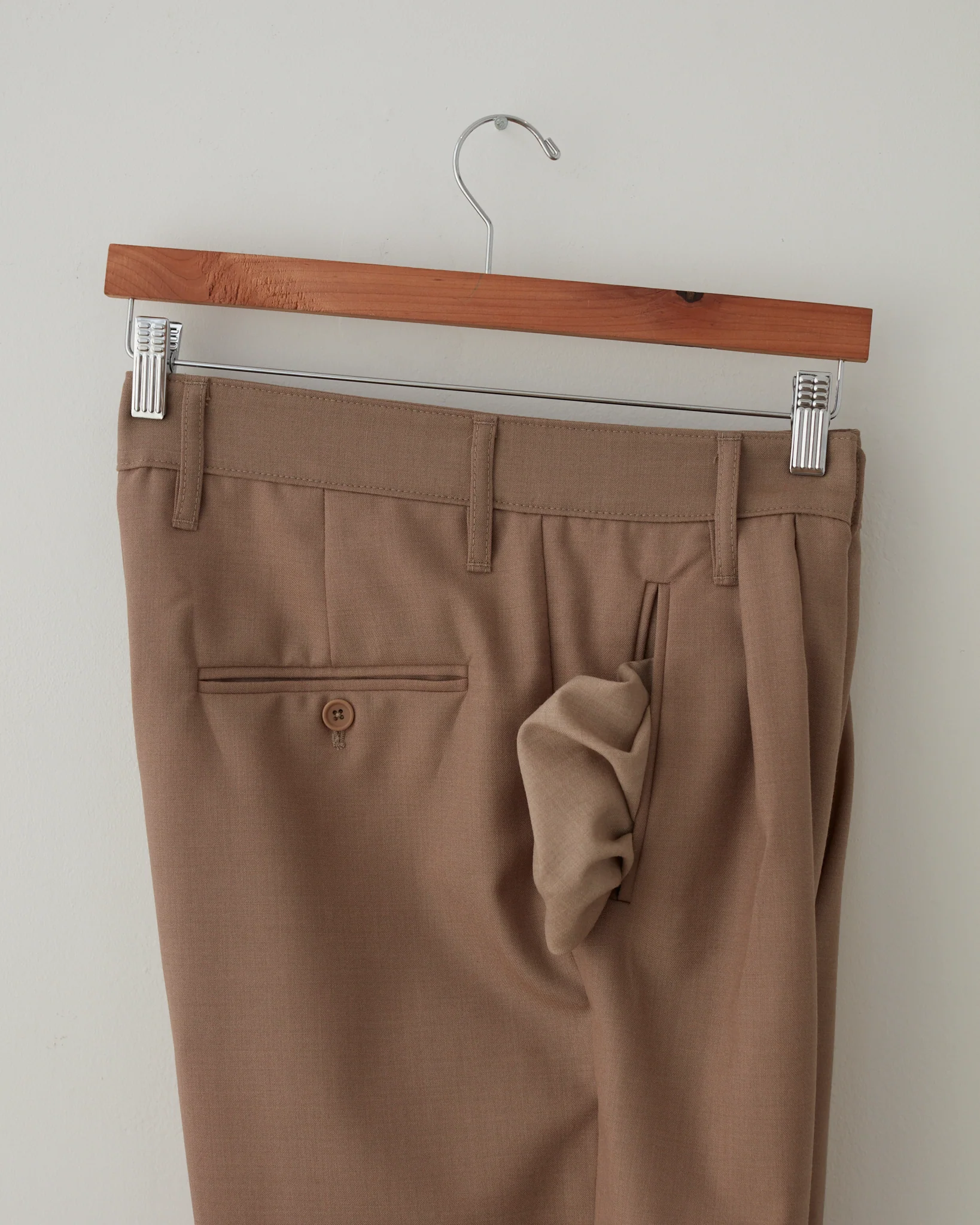 Wool Gab Pleat Pants - Image 3