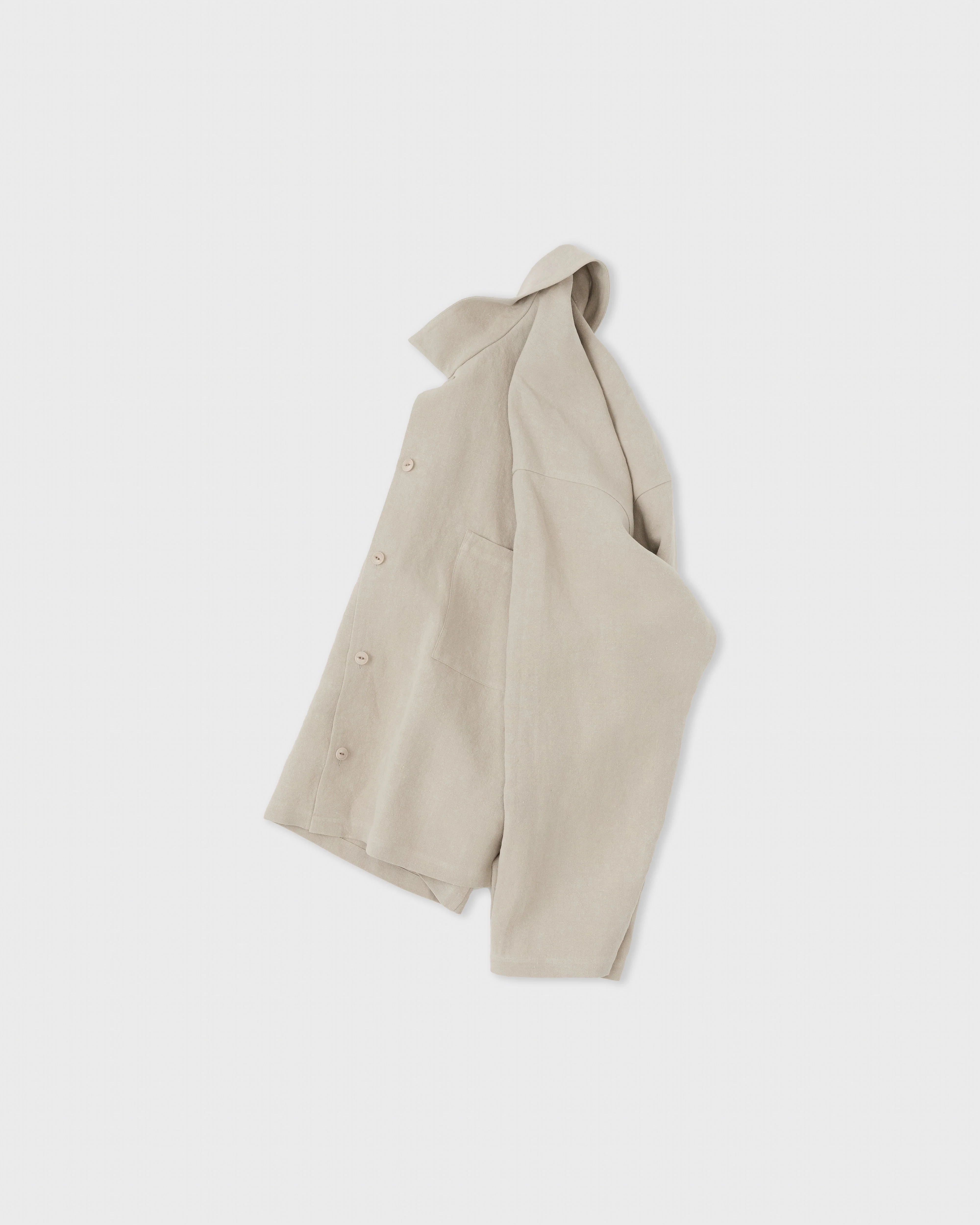 Work Blouse, Beige - Image 4