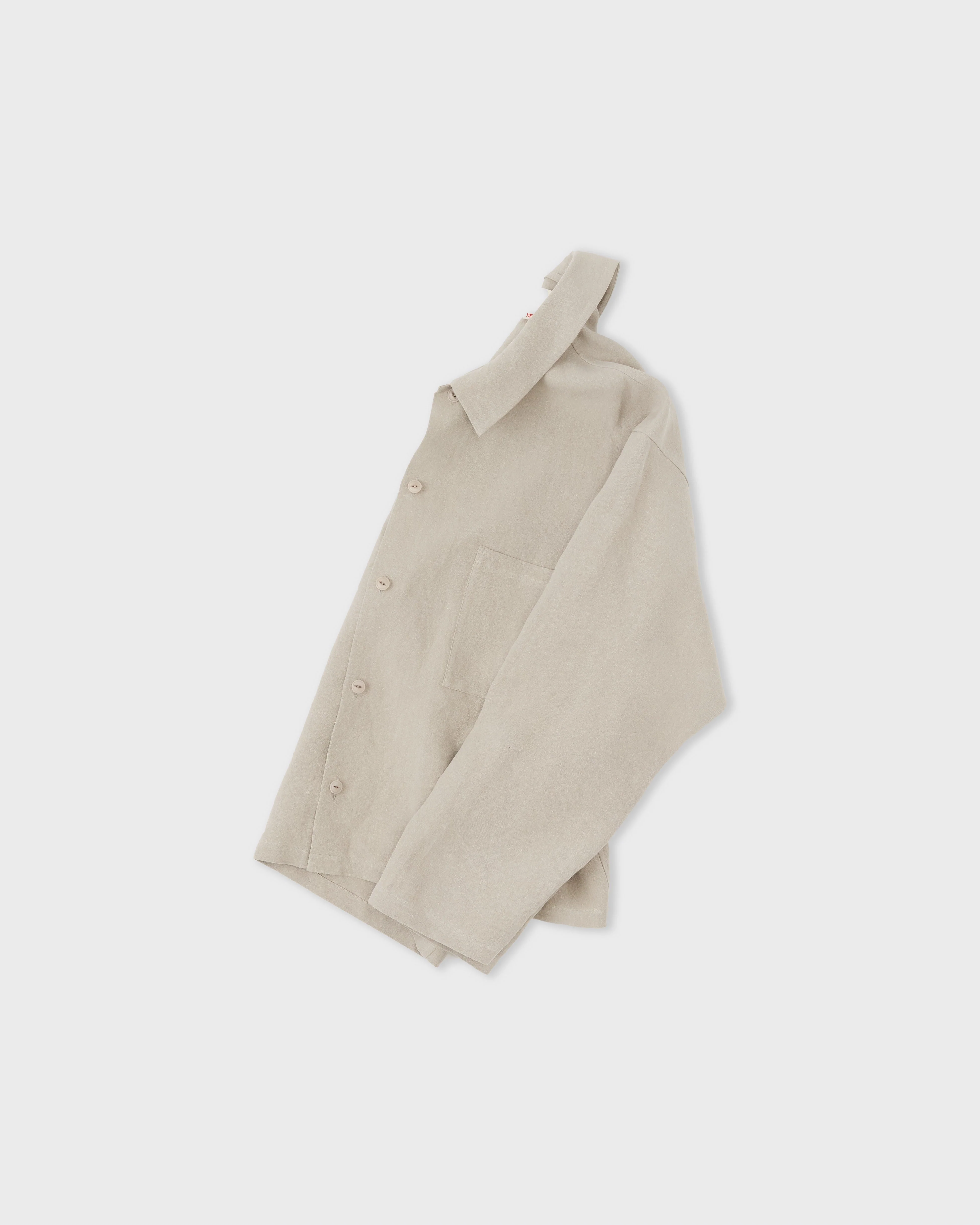 Work Blouse, Beige - Image 5
